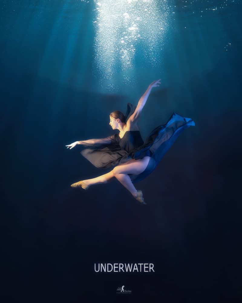 Ethereal Underwater Dance by Lee Kershaw — canvas wall art