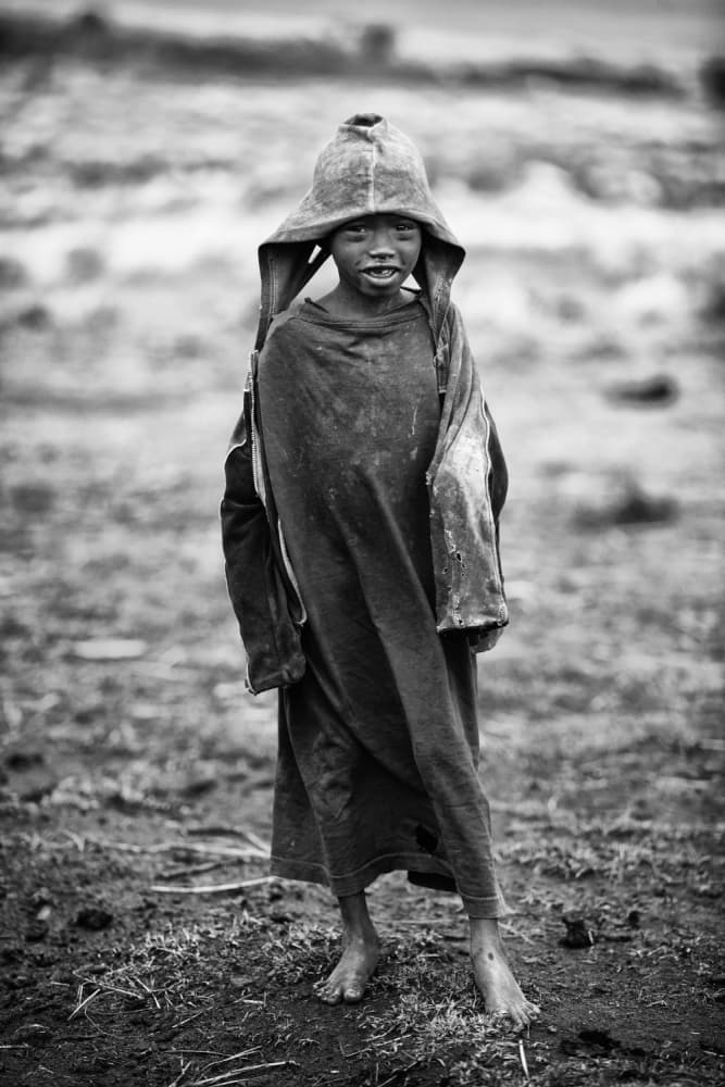 Barefoot Child Smile by Goran Jovic — canvas wall art