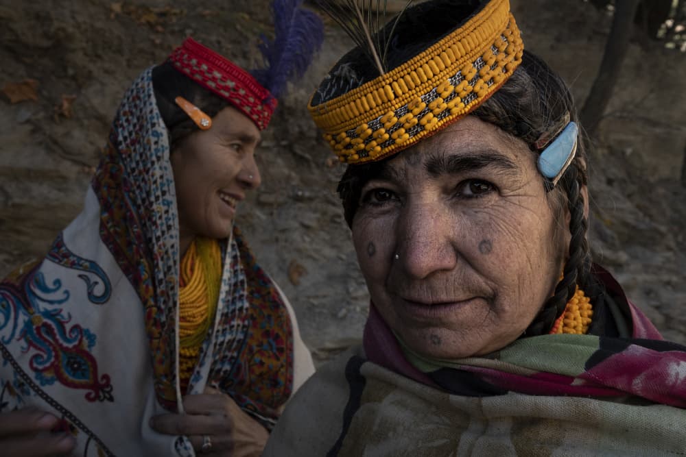 Traditional Kalash Women by Elena Molina — canvas wall art