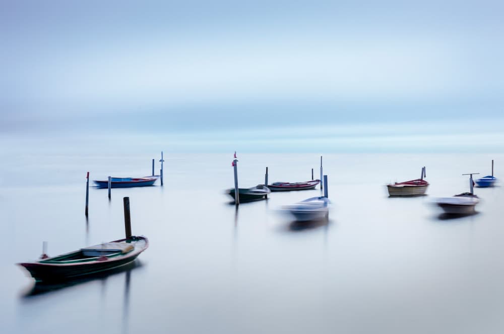 Calm Water Boats by George Digalakis — canvas wall art
