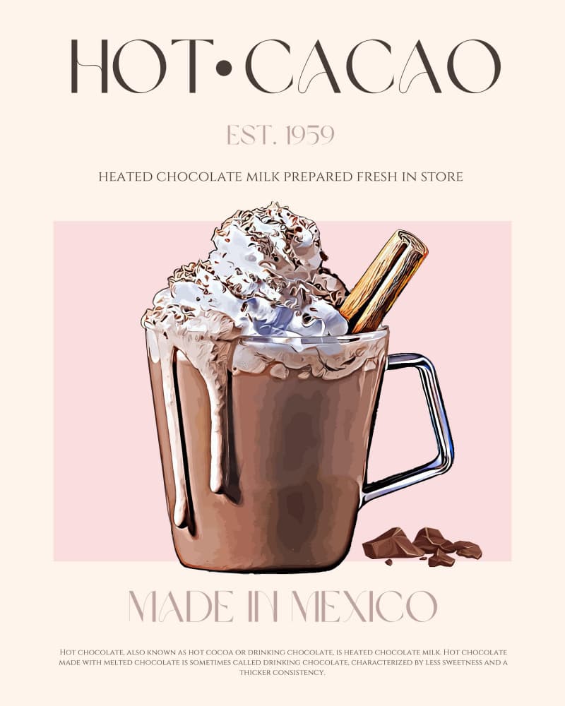 Mexican Hot Cacao by Nazma Khokhar — canvas wall art