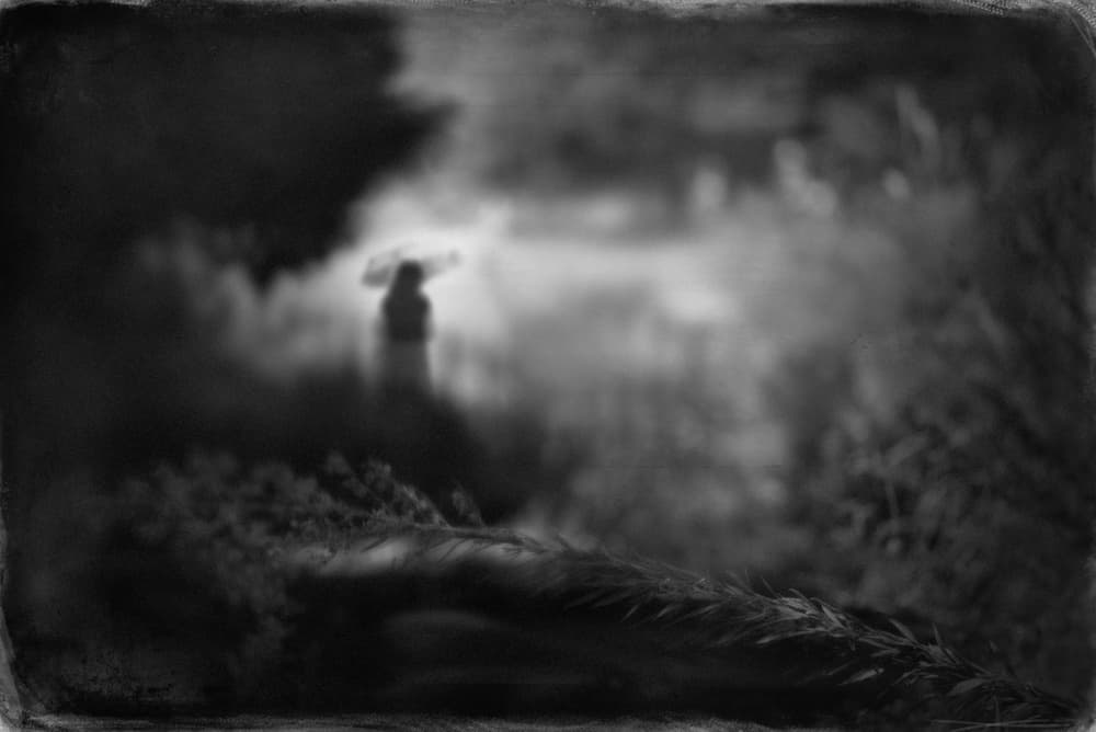 Lone Figure in Mist by Teruhiko Tsuchida — canvas wall art