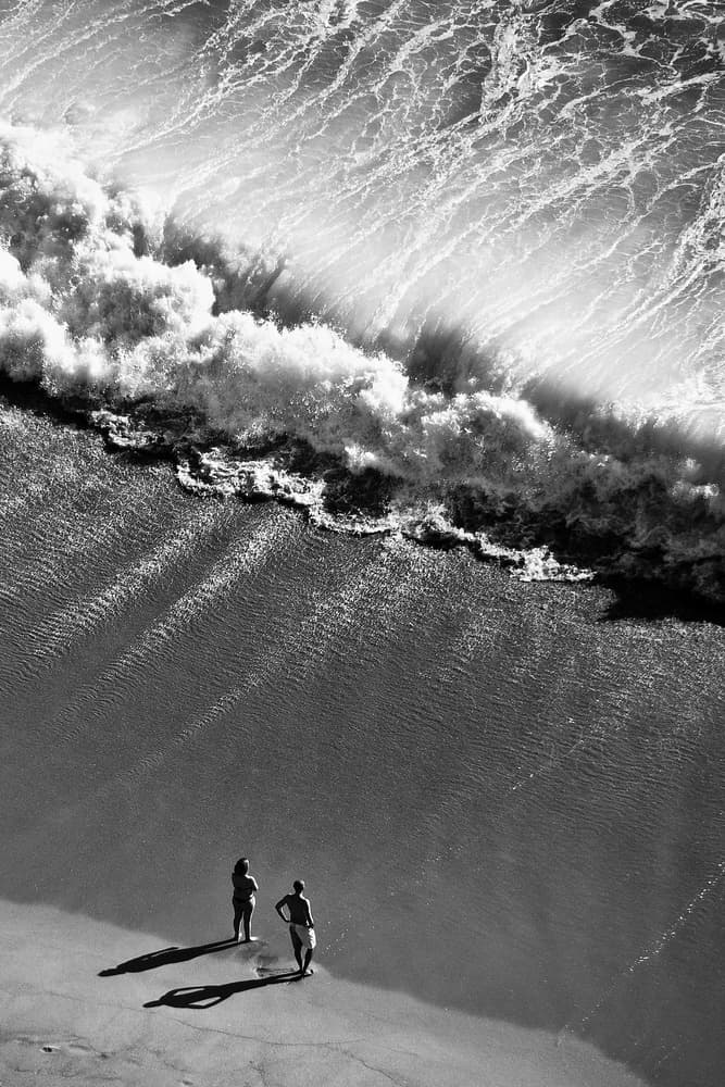 Beach And Crashing Wave by Rui Ferreira — canvas wall art