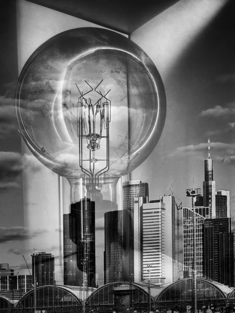 Modern City Light by Holger Goehler — canvas wall art