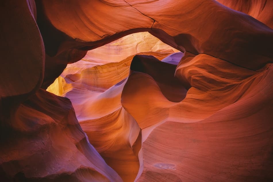 Antelope Canyon Light by Chris Moore — canvas wall art
