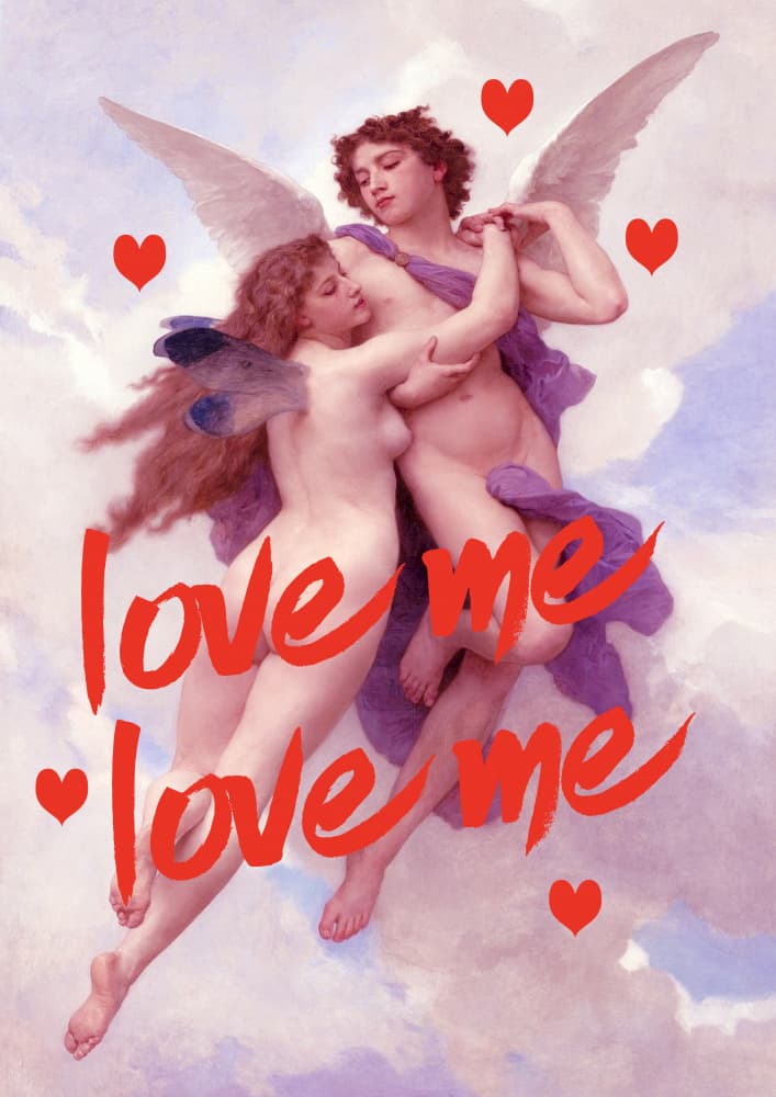 Love Me Angelic Embrace by Talitha McQueen — canvas wall art