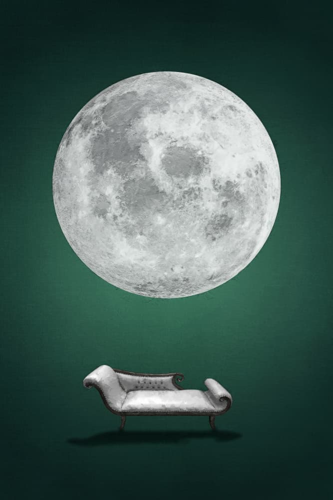 Celestial Chaise Dream by Ema Paraschiv — canvas wall art