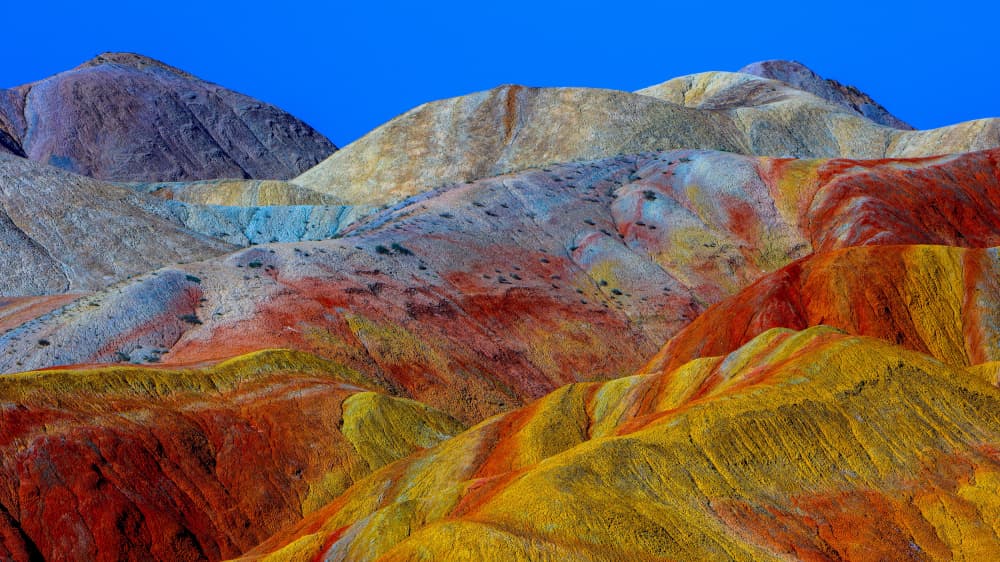 Rainbow Desert Mountains by Shin Woo Ryu — canvas wall art