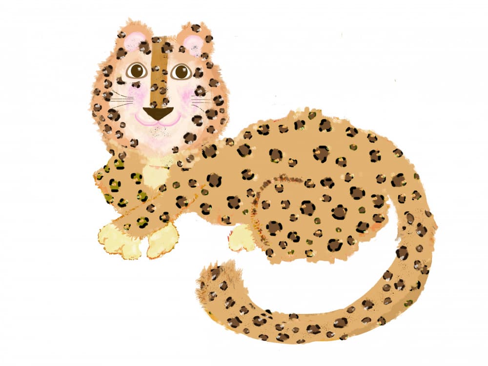 Adorable Leopard Cub by Lynnda Rakos — canvas wall art