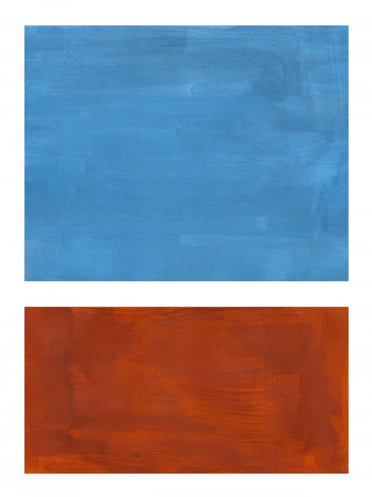 Abstract Blue Rust Blocks by Ejaaz Haniff — canvas wall art