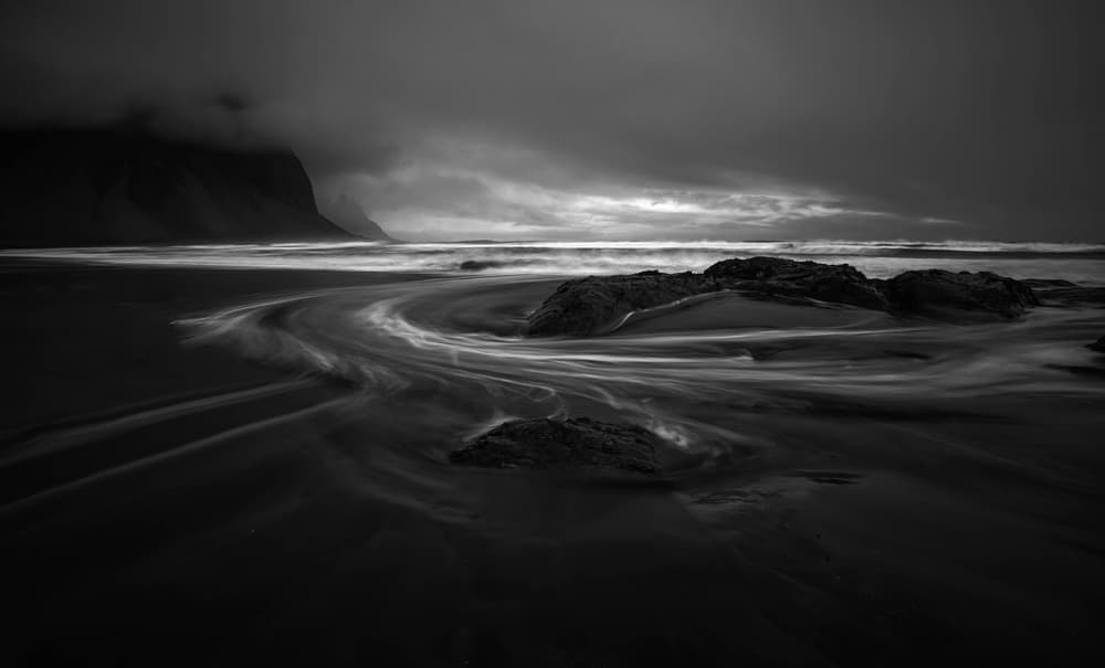Dramatic Coastal Flow by Saskia Dingemans — canvas wall art