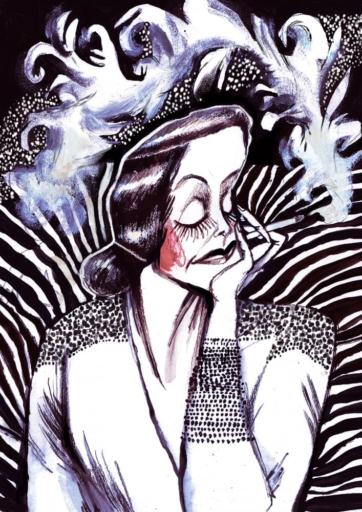 Elegant Despair by Olga Skomorokhova — canvas wall art