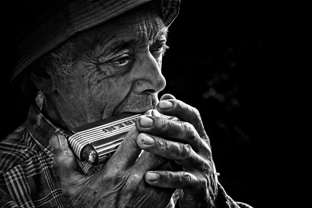 Soulful Harmonica Blues by Rui Ribeiro — canvas wall art