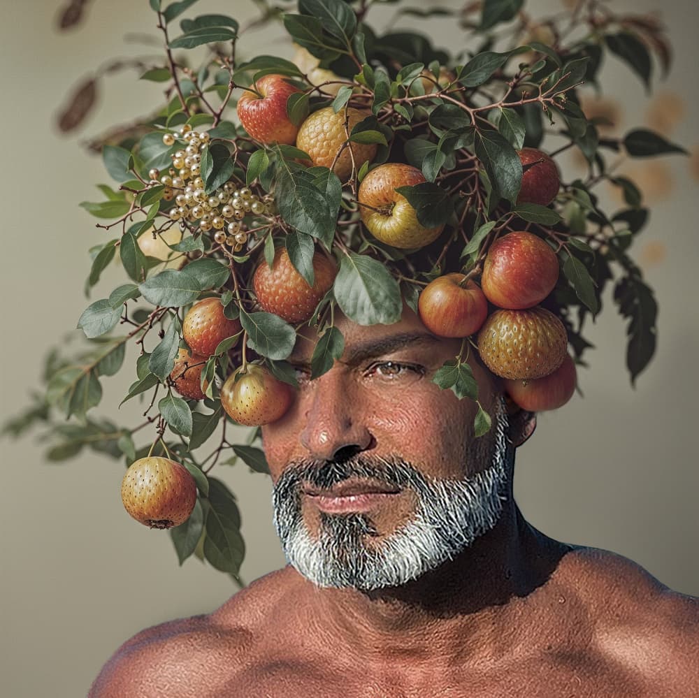 Harvest Crown Portrait by DDiArte — canvas wall art