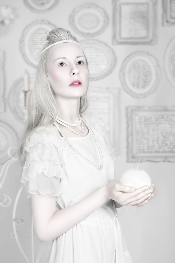 Ethereal Woman with Candle by Stefan Amer — canvas wall art