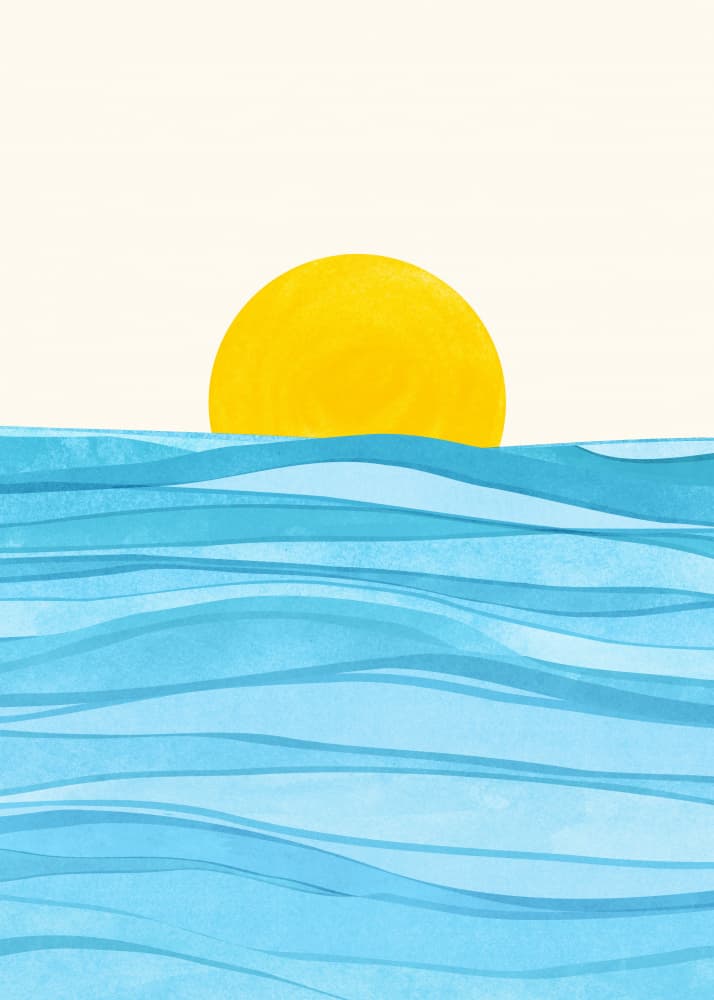 Seaside by Kristian Gallagher — canvas wall art