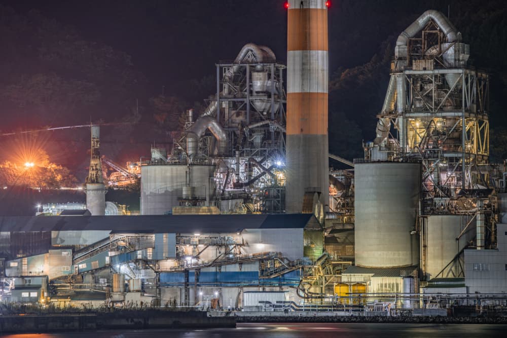 Glowing Industrial Night by Kobayashi Tetsurou — canvas wall art