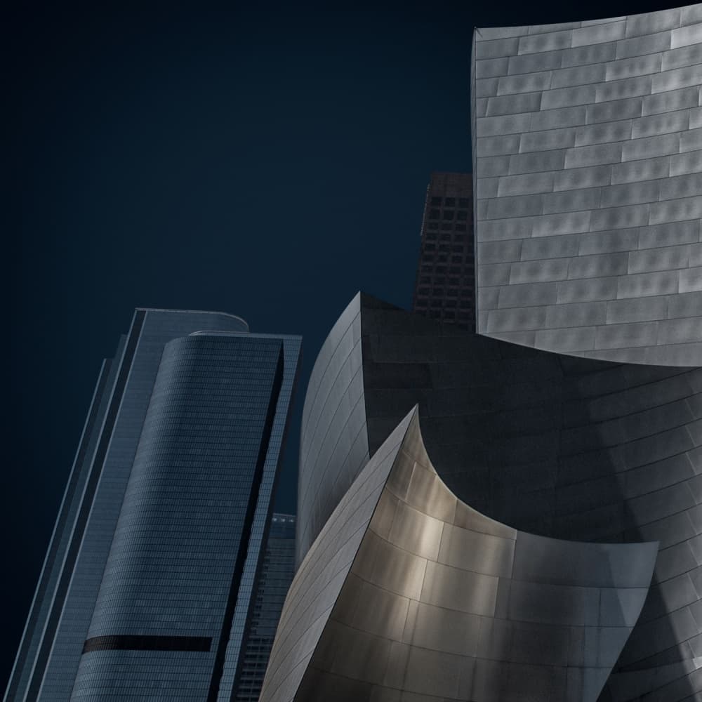 Modern Architectural Curves by Mathilde Guillemot — canvas wall art