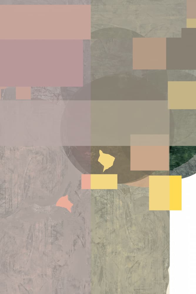 Muted Geometric Layers by cartissi — canvas wall art