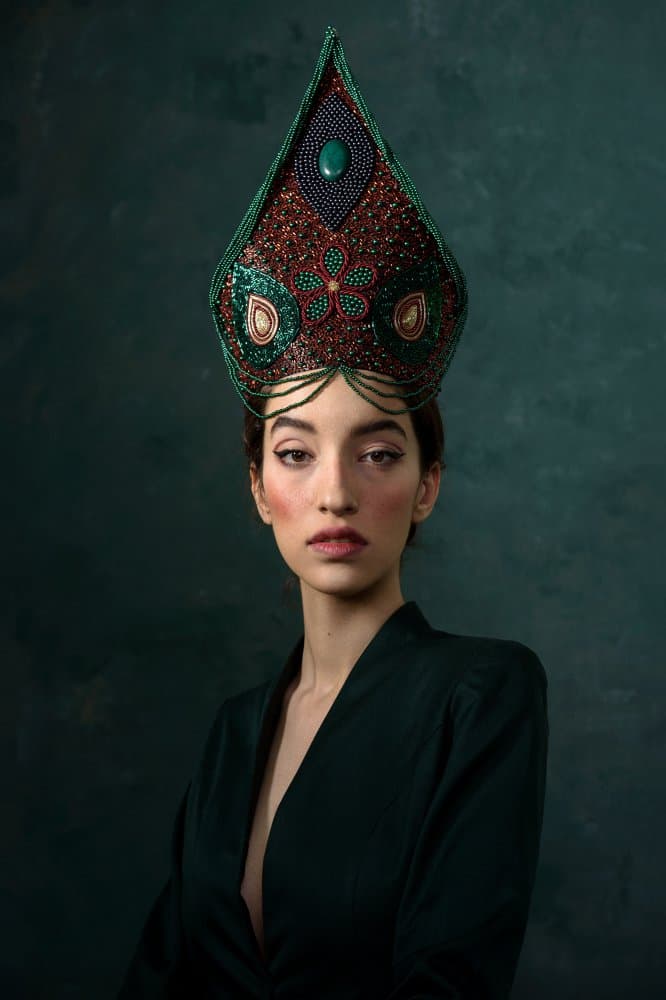 Woman in Regal Crown by Peyman Naderi — canvas wall art