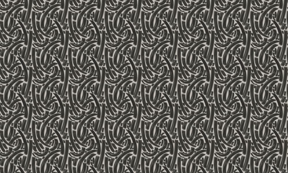Rhythmic Monochrome Curves by Josie George — canvas wall art