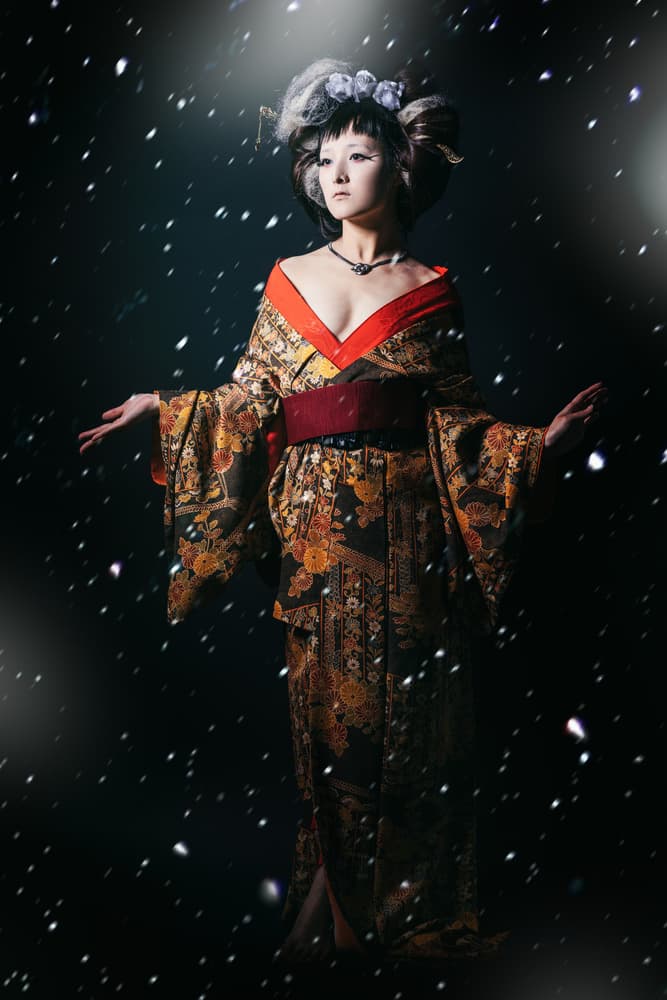Winter Geisha Portrait by Daisuke Kiyota — canvas wall art