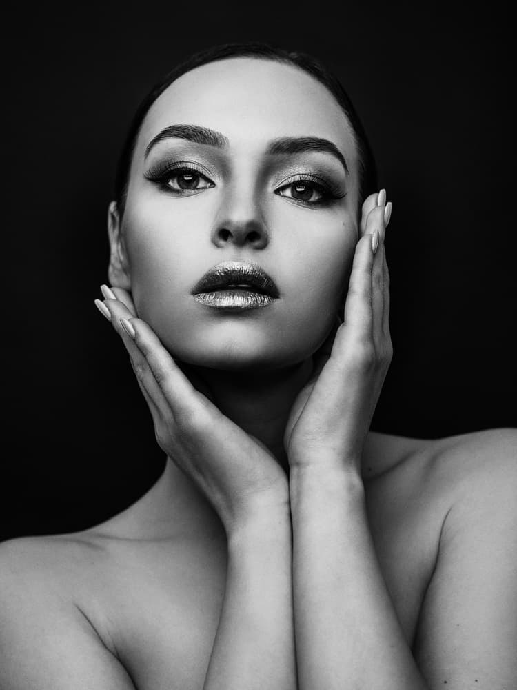 PROJECT FACES [Kristina] by Martin Krystynek MQEP — canvas wall art