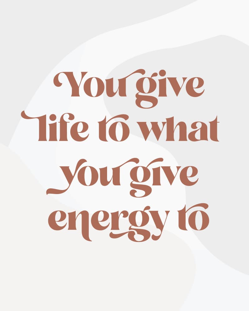 Give Life Energy Quote by KsanaKalpa — canvas wall art