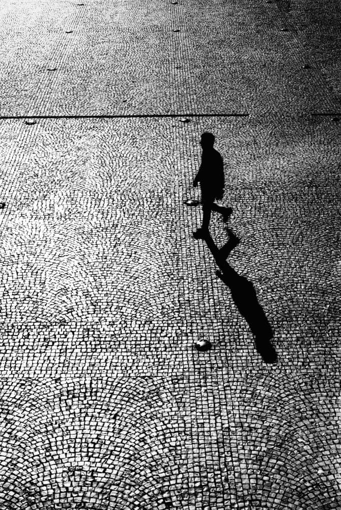 Man's Long Shadow by Paulo Abrantes — canvas wall art