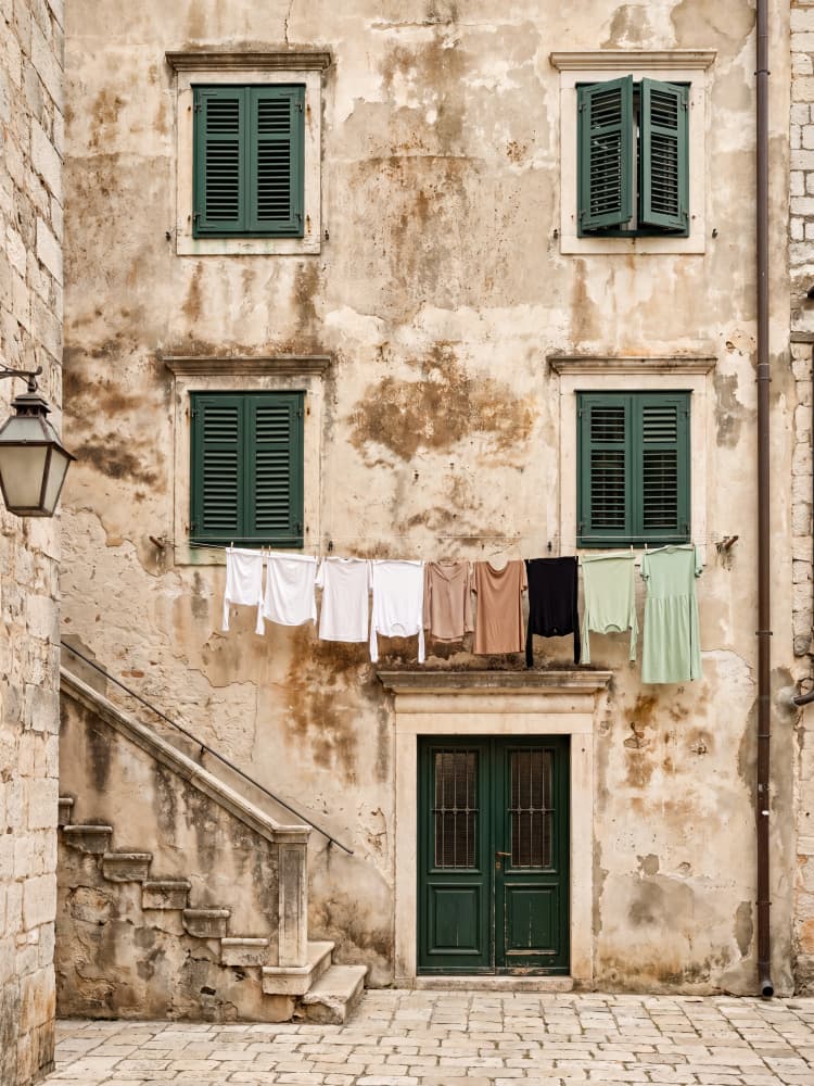 Laundry Day European Charm by Andreas Magnusson — canvas wall art