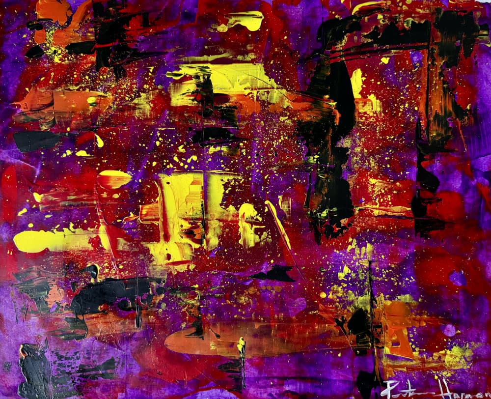 Vibrant Abstract Fusion by Preston Harmon — canvas wall art