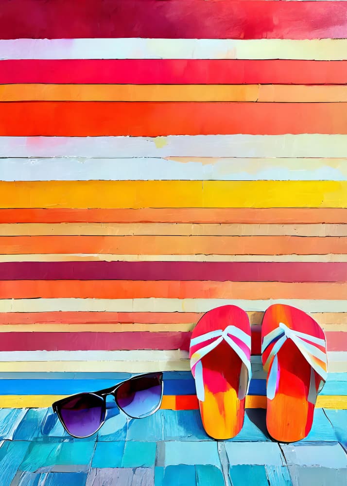 Colorful Summer Escape by Andreas Magnusson — canvas wall art