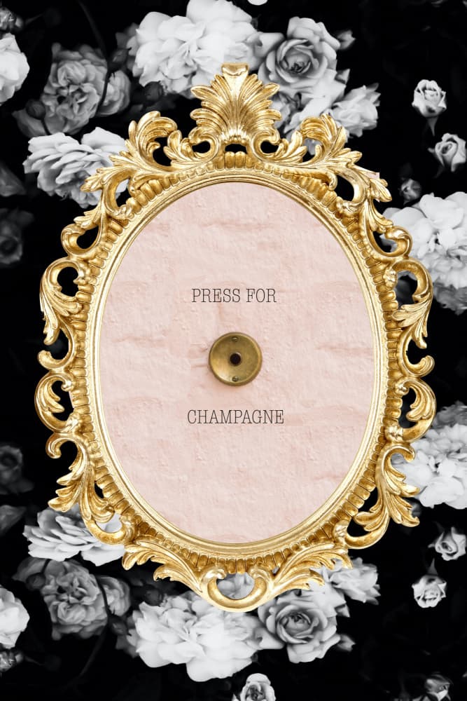 Glamorous Champagne Button by Talitha McQueen — canvas wall art