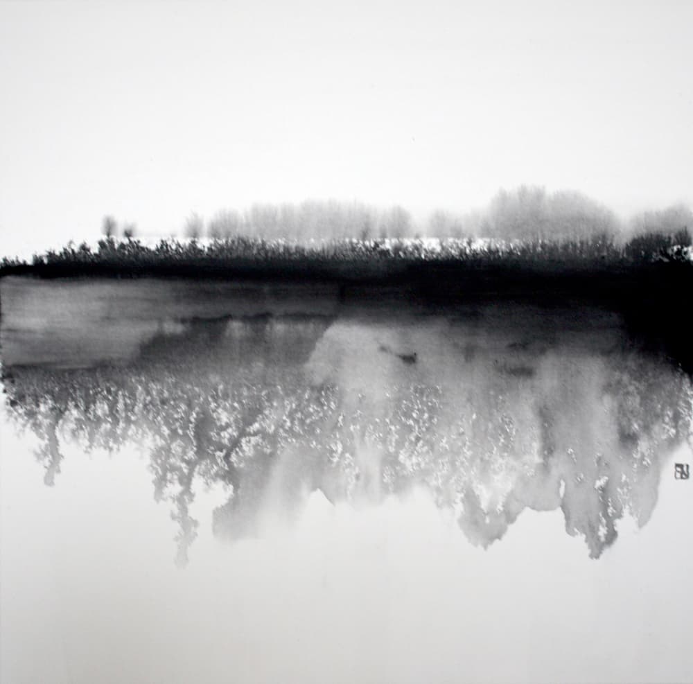 Zen Forest Reflection by Marina Nelson — canvas wall art