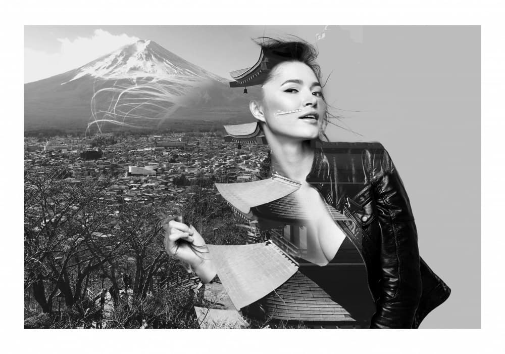 Japanese Fashion Fuji by Fadil Roze — canvas wall art