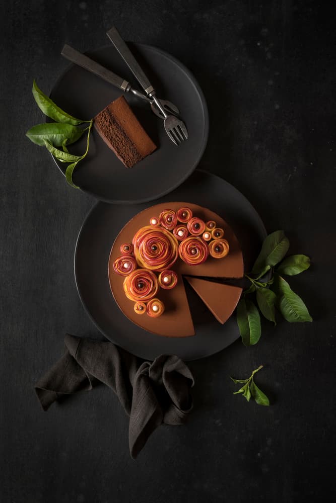 Decadent Chocolate Cake by Diana Popescu — canvas wall art