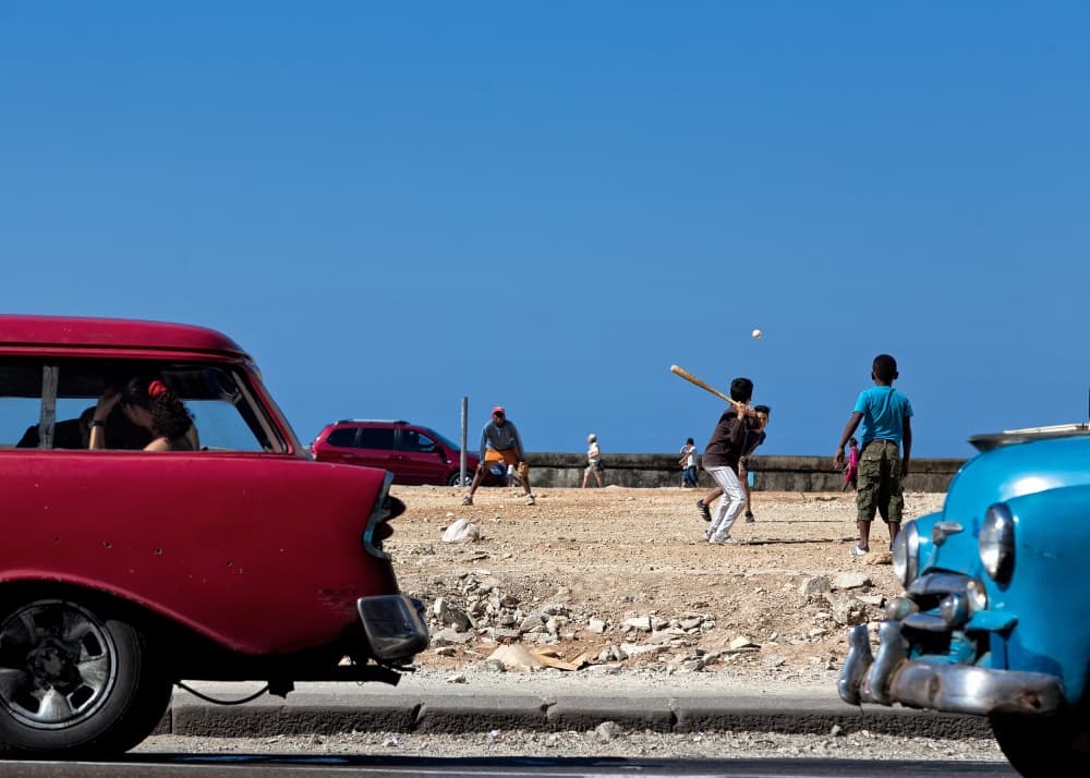 Classic Cars Street Game by Lorenzo Grifantini — canvas wall art