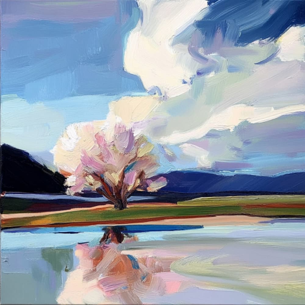 Vibrant Spring Landscape by Avanesova Elena — canvas wall art