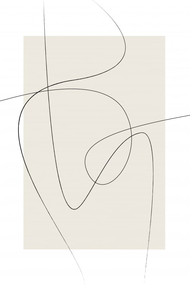 Abstract Flowing Lines by Oju Design — canvas wall art