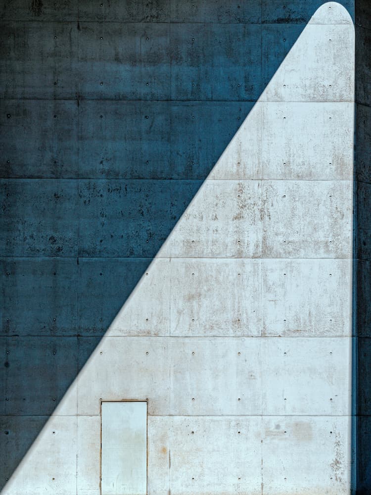 Geometric Concrete Shadow by Andy Bauer — canvas wall art