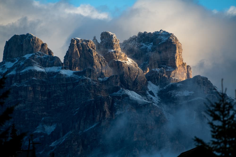 Sunlit Winter Peaks by Milan Malovrh — canvas wall art