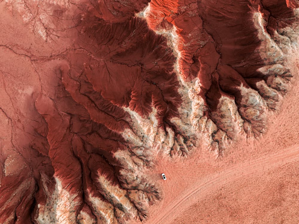 Red Desert Journey by Reeno — canvas wall art