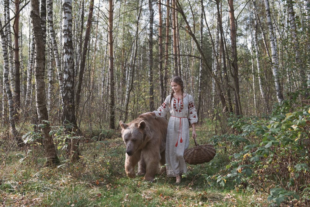Fairytale Forest Friendship by Olga Barantseva — canvas wall art