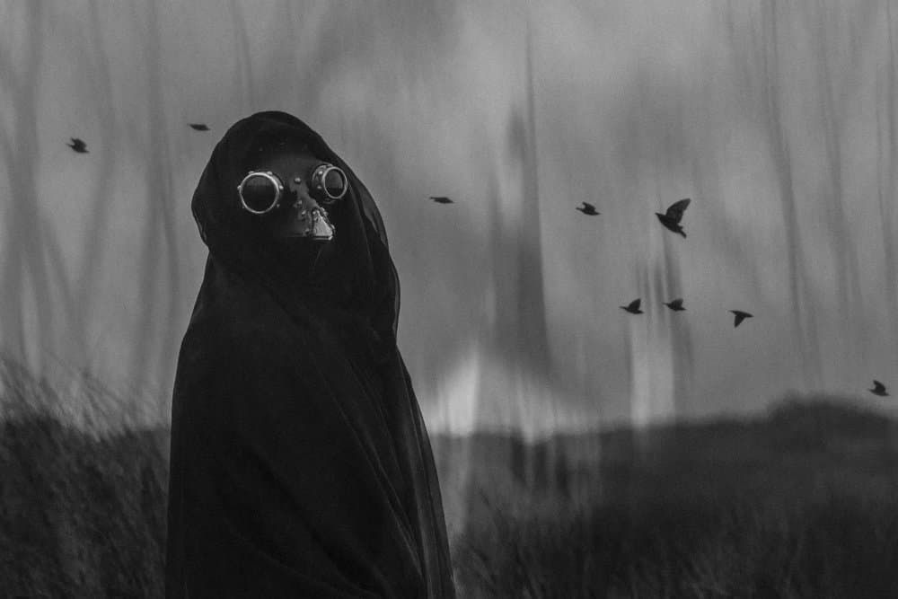 Plague Doctor Birds by Kiki Yuan — canvas wall art