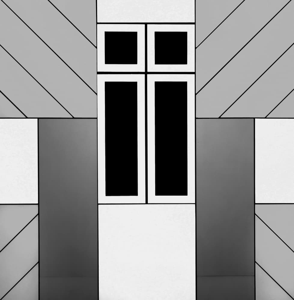 Modern Geometric Window by Alida van Zaane — canvas wall art