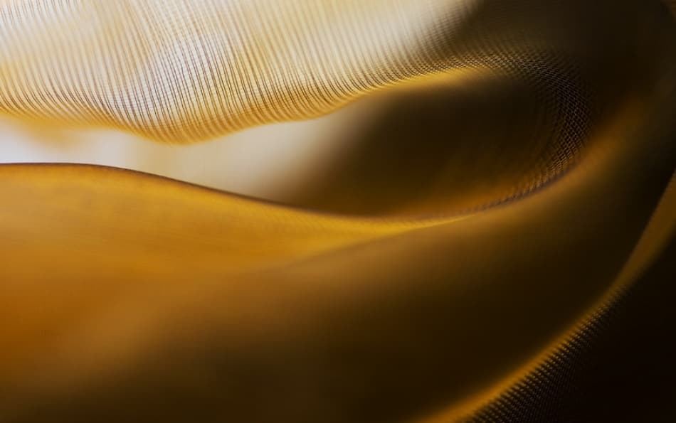 Warm Golden Folds by Carola Onkamo — canvas wall art