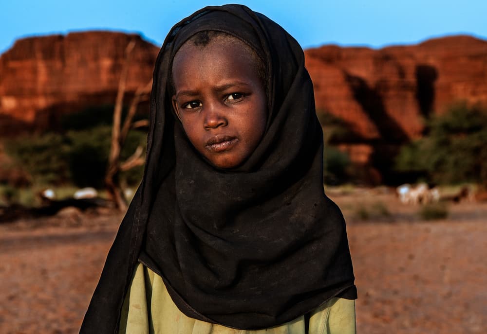 African Desert Girl by Joxe Inazio Kuesta Garmendia — canvas wall art