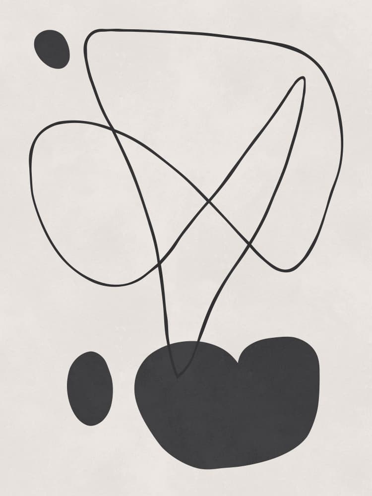 Flowing Organic Shapes by Vitor Costa — canvas wall art