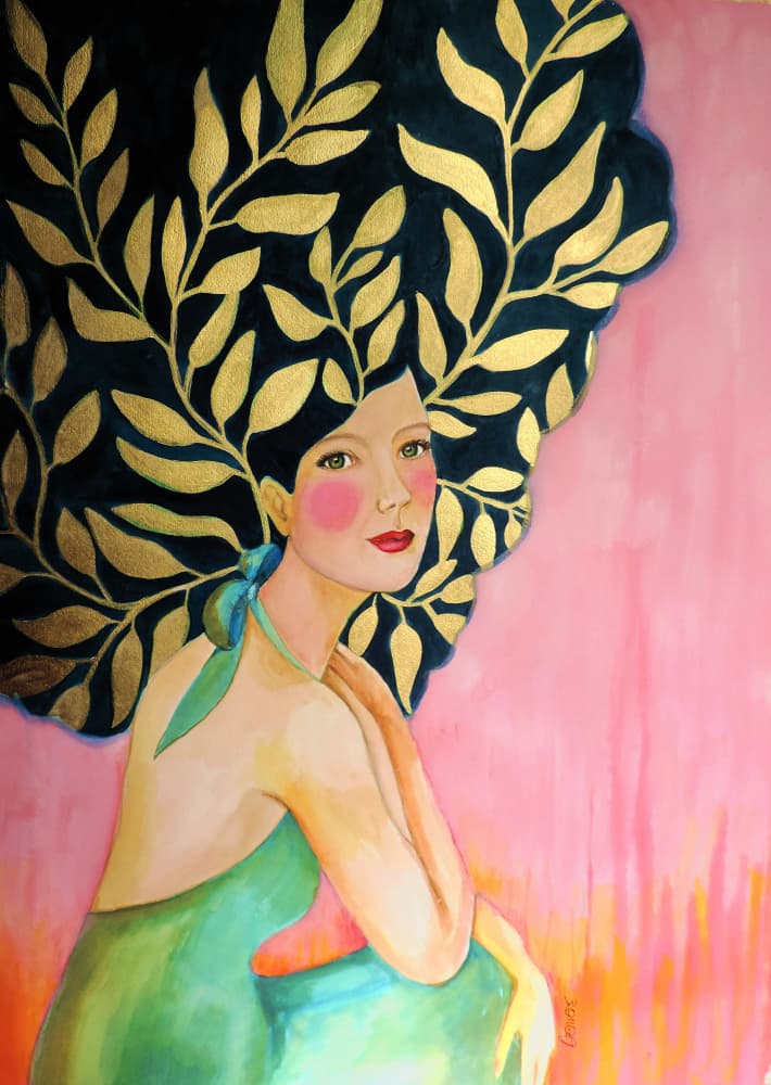 Sofia Original by Sylvie Demers — canvas wall art