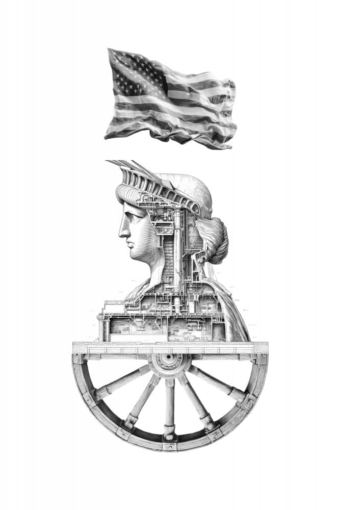 American Icon Mechanism by Rafal Kulik — canvas wall art